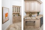 Butler`s pantry with easy access to kitchen and dining room